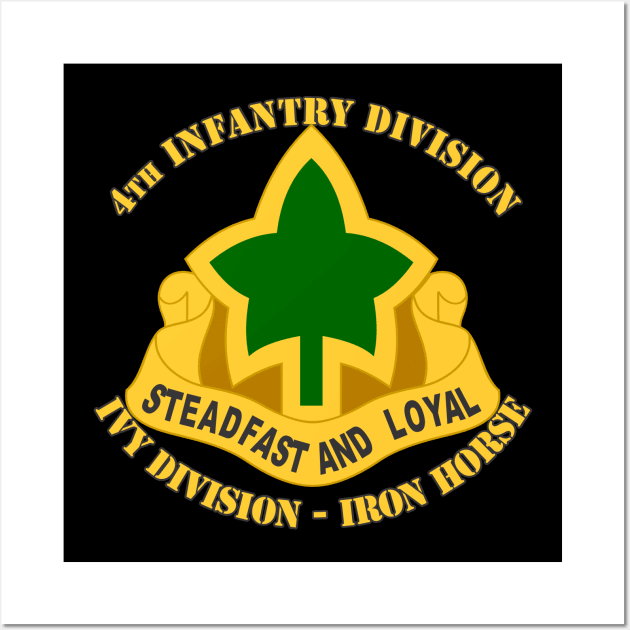 4th Infantry Division Wall Art by MBK